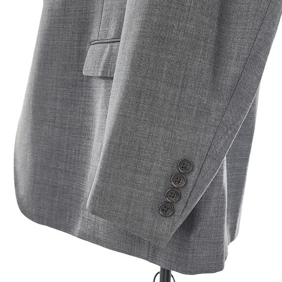 Lauren Ralph Lauren Men's Blazer Coat Jacket Long Sleeves Wool Gray Size 46L - Picture 4 of 8